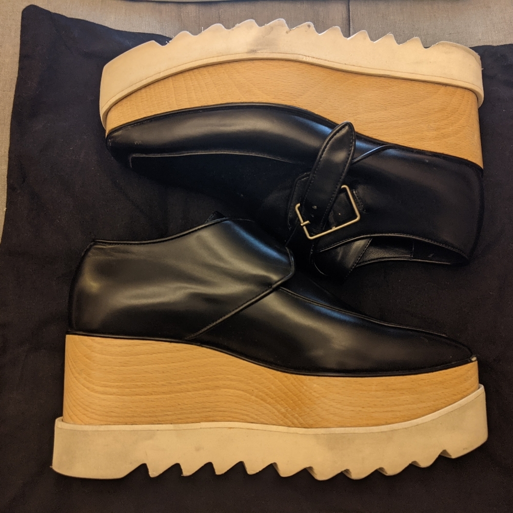 Stella Mccartney buckle platform brogue